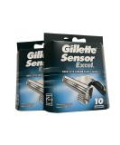 Gillette Sensor Excel Razor Blades - 20 Piece Bundle (4 Packs of 5) 1 count (Pack of 20) - Buy Online on GoSupps.com