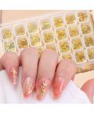 Gold Metal Nail Studs Set - 28 Grids, Multiple Shapes Rivet Jewelry Accessories for 3D Nail Art Decorations - Perfect for Women, Girls, Manicure, Acrylic Nails, DIY Crafts - Buy Online on GoSupps.com