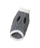 PetyOung Dog Sweater Vest | Warm Knitting Winter Coat for Small & Medium Dogs - S. Gray - Buy Online on GoSupps.com