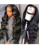 K KF BEAUTY U 26 Body Wave HD Transparent Lace Front Wig | Pre Plucked with Baby Hair | 150% Density | Natural Black - Buy Online on GoSupps.com