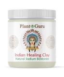 Plant Guru Indian Healing Clay 1 lb - 100% Natural Bentonite Clay Powder - Deep Pore Cleansing Mask for Face, Hair & Body - Detox Clay for Acne & Bath - Buy Online on GoSupps.com