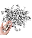 KISEER 100 Pcs 1 Inch Silver Jingle Bells Bulk for DIY Christmas Decoration - Buy Online on GoSupps.com