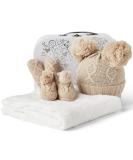 Unisex Baby Gift Set - Gender Neutral Newborn Hamper for Baby Shower - Winter Collection in Beige - Buy Online on GoSupps.com