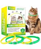 Cat Collar Set of 4 - 48cm - Stylish Green & Yellow Design for International Shipping - Buy Online on GoSupps.com