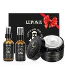 Sandalwood Shaving Kit for Men - Cream, Lotion & Oil | Complete Shave Set for Men | Fights Nicks, Cuts & Razor Burn | Gift Set for Him - Buy Online on GoSupps.com