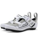 Tommaso Veloce II Cycling Shoes - Stylish Peloton Shoes for Men and Women - Compatible with Look Delta, SPD, SPD-SL Cleats - White/Black (Size 13) - Buy Online on GoSupps.com