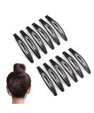 24 Pcs Black Snap Hair Clips - Metal No-slip Barrettes for Women and Girls - Small Hair Clips for Makeup Styling - Oval Clips - Buy Online on GoSupps.com