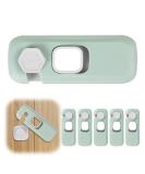 EUIOOVM Childproof Refrigerator Lock - No Tools or Drill Needed for Fridge, Cabinets, Drawers, Dishwasher - Green - Buy Online on GoSupps.com