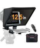Desview T12 12.5 Teleprompter for DSLR: Aluminum Frame, Beam Splitter Glass, Wide Angle, Ideal for Studio, Video, Live Streaming - Buy Online on GoSupps.com