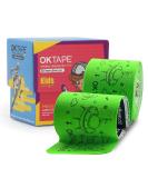 OK TAPE Kinesiology Tape for Kids(5.9 in 32 Strips)  Hypoallergenic  Breathable  Gentle Removal  Suitable for Basketball  Baseball  Rugby and Other Children's Sports  Relieve Muscle Fatigue - Green - Buy Online on GoSupps.com