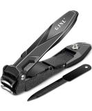 2024 Upgraded Nail Clippers for Men | Heavy Duty Stainless Steel Mess-Free Fingernail & Toenail Cutters with Catcher & Nail File - Buy Online on GoSupps.com