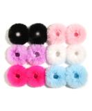 Fuzzy Furry Artificial Rabbit Fur Faux Fur Hair Band Rope Hair Holder Wristband Hair Ring Hair Tie Ponytail Holder Hair Accessories (Bright Mixed) - Buy Online on GoSupps.com