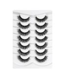 3D Clear Band False Eyelashes | Cat Eye Wispy & Natural Look | Soft Reusable 7 Pair | Happy Heartbeat No. 197 - International Shipping Available - Buy Online on GoSupps.com