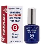 Americanails Gel Polish Top Coat - Original Dual Cure Formula for Long Lasting, Fast Drying Nails - Glossy Finish - 0.5 Fl Oz - Buy Online on GoSupps.com