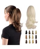 Sofeiyan 13" Ponytail Extension Long Curly Ponytail Clip in Claw Hair Extension Natural Looking Synthetic Hairpiece for Women White White 13"Claw Clip in - Buy Online on GoSupps.com