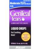 Genteal Tears Moderate Eye Drops - 0.507 fl oz | Soothes Dry Eyes - Buy Online on GoSupps.com