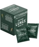 Betterbrand Better Lungs Detox Tea - Herbal Tea Bags - Mullein Leaf  Ginseng  Elderberry  Ginger & Thyme for Lung Cleanse  Congestion Relief  Mucus Detox - 15 Individual Herbal Tea Bags  Caffeine Free - Buy Online on GoSupps.com