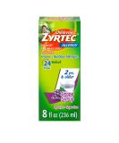 Zyrtec Children's Allergy Syrup - 24 Hour Relief - Cetirizine HCl Antihistamine - Grape Flavor - 8 fl. oz - Dye-Free & Sugar-Free - Buy Online on GoSupps.com