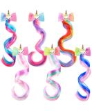 6 Colors Unicorn Wig Hair Clips for Girls - Charming Style Princess Costume Hair Accessory - Buy Online on GoSupps.com
