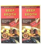 Savory Choice Liquid Beef Broth Concentrate 5.1oz Box (Pack of 2) + 0.42oz Beef Pack of 24 - Premium Quality Broth - Buy Online on GoSupps.com