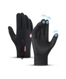 Flintronic Waterproof Thermal Bicycle Gloves for Men | Touchscreen Winter Gloves | #1 Black Hiking Gloves - Buy Online on GoSupps.com