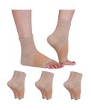 3 Pairs Neuropathy Socks for Pain Relief | Toeless Compression Socks for Neuropathy & Plantar Fasciitis | Soothe Ankle Pain | Available in Skin Color (L - Buy Online on GoSupps.com
