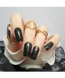 Zaubern gel4Home: Premium Black Leopard UV Nail Foils & Semi-Cured Gel Wraps for Stunning Manicures - Buy Online on GoSupps.com