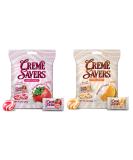 Creme Savers Bundle - Orange and Strawberry 3oz | Original Classic with Fresh Fruit & Cream Taste - Buy Online on GoSupps.com