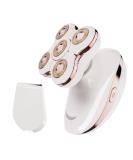 2-in-1 Electric Razor for Women - Rechargeable Trimmer for Legs, Bikini, Face, Lips - Cordless Wet Dry Hair Removal in White - Buy Online on GoSupps.com