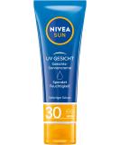 Nivea Sun Protection & Care Face Cream SPF 30 - 50ml | Immediate Sun Protection & 24h Moisture for Face Neck & Cleavage - Buy Online on GoSupps.com