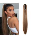 SEGO Ponytail Extension | Pfervie Hair Part Heat Resistant Top Hair Piece | Realistic White-Brown Smooth (21 / 53cm 140g) - Shop Internationally! - Buy Online on GoSupps.com