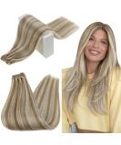 Runatur Extensions: Real Hair 30cm Short Human Hair - Ash Brown & Platinum Blonde for Sewing - Buy Online on GoSupps.com