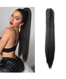 Buy Sego Ponytail Braid Extension - 53 cm Human Hair Voluminous Smooth Black - International Shipping Available! - Buy Online on GoSupps.com