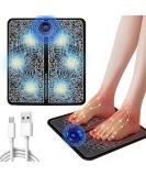EMS Foot Massager | Electric USB Foot Health Device for Muscle Pain Relief & Blood Flow | 8 Modes & 19 Intensity Levels - Buy Online on GoSupps.com