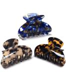 3 Pack Women's Medium Hair Clips - Leopard Print Claw Clips for Fashionable Hair Styling - Buy Online on GoSupps.com