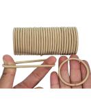 12 PCS Elastic Hair Bands 3mm Elastic Hair Ties Ponytail Holders Bulk Hair Ties No Metal Gentle Elastics for Women Men Girls Kids (Blonde Beige) - Buy Online on GoSupps.com