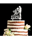 Acrylic I Love You I Know Cake Topper Star Wars Theme Wedding Cake Topper Han and Leia Cake Topper (Silver) - Buy Online on GoSupps.com