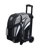 KR Strikeforce Cruiser Double Roller Bowling Bag - With Deluxe 4.5" Smooth Kruze urethane wheels for an ultra smooth quiet ride Stone/White/Black - Buy Online on GoSupps.com