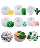 Timisea 6 Pack Succulent Silicone Mold for DIY Cactus Flower Resin Crafts - Buy Online on GoSupps.com