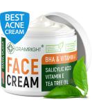 Acne Treatment Face Cream 4 fl.oz - Acne Spot Treatment for Face & Acne Dots - Tea Tree Oil for Acne - Natural Cystic Acne Treatment - For All Skin Types - Premium Acne Scar Cream & Pimple Remover - Buy Online on GoSupps.com