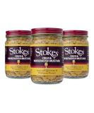 Stokes Cider & Horseradish Wholegrain Mustard 185g - Pack of 3 - Buy Online on GoSupps.com