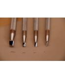 4pcs Stainless Steel Leather Beveling Set - Smooth Angle Beveler Stamps for DIY Leather Crafts - Buy Online on GoSupps.com