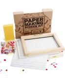 Waterproof Paper Making Screen Kit to Craft Your Own Handmade A5 Paper: Wood Deckle  Mesh Screen  Plastic Grid  Confetti  Sponge  4 Couch Felts & Video Instructions - Buy Online on GoSupps.com