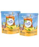 Crystal Light Iced Tea Drink Mix - Lemon Flavor - 4.26 oz (16 Packets) - 2 Pack - Refreshing Beverage Option - Buy Online on GoSupps.com
