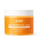 JOAH Daily Glow Peel Pads with Glycolic Acid PHA and Papaya Extract 50 Count - Buy Online on GoSupps.com