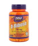 Now Foods D-Ribose 750 mg - 120 Veg Capsules for Energy & Recovery - Buy Online on GoSupps.com