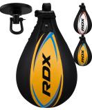 RDX Speed Bag Boxing Ball Kit | Genuine Leather Dodge Striking Set | Heavy Duty Swivel Mount for MMA Muay Thai Punching Fitness Workout | Martial Arts Training Home Gym Equipment Speedball Yellow - Buy Online on GoSupps.com