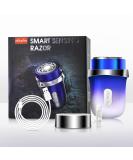 Mini Smart Sensor Electric Shaver - IPX7 Watertight Triple Blade System Efficient Facial Hair Removal - Portable Gradient Blue - Buy Online on GoSupps.com