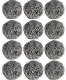 12Pcs Scourer Steel Wool Scrubber - Steel Wool for Cleaning Dishes Pans Pots Ovens Grills Stainless Steel Scrubber for Kitchen Sinks Cleaning Steel Wool Pads Metal Scrubber 12 Pack - Buy Online on GoSupps.com
