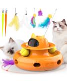 Dreamon 4-in-1 Interactive Electric Cat Toy - Self-Entertainment Cat Intelligence Toy with 5 Spring Replacements & USB | Best for International Shipping - Buy Online on GoSupps.com